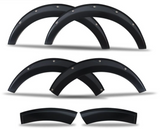 Toyota Hiace Wheel Fender Flare Matt Black / Chrome Wheel Guard 1 Set 6 pieces