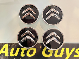 4Pcs Wheel Center Hub caps badge 60mm for Citroen Black or Silver