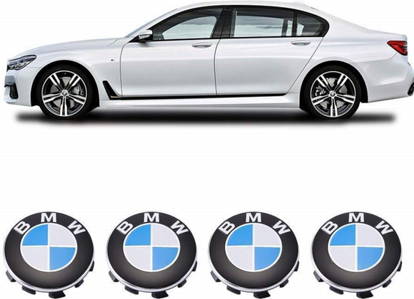4 X 68mm Center Cap BMW Sports badge alloy wheels