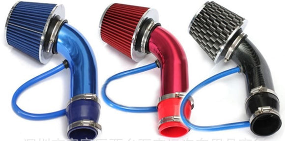 Universal Car Cold Air Intake Filter Alumimum Induction Kit Pipe Hose System