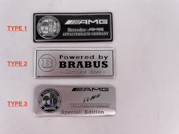 1 x Emblem & Badge for Mercedes-Benz AMG 80mm x 30mm