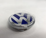 1 Pieces VW Wheel Centre Cap Badges Blue 65mm 69mm-70mm