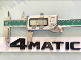 4MATIC Carbon Auto Door Fender AMG Badge Decal Mercedes Benz Emblem Sticker