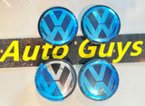 4Pcs 65mm Volkswagen Wheel Centre hub Cap Badges