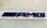AMG Sticker Emblem Red & Blue & Silver badge trunk lid Mercedes Benz Badge