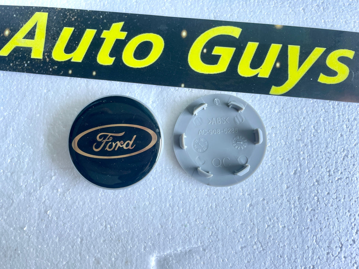 Set of 4 Ford Black Blue Badge 62mm Wheel Center Caps Auto Guys Group