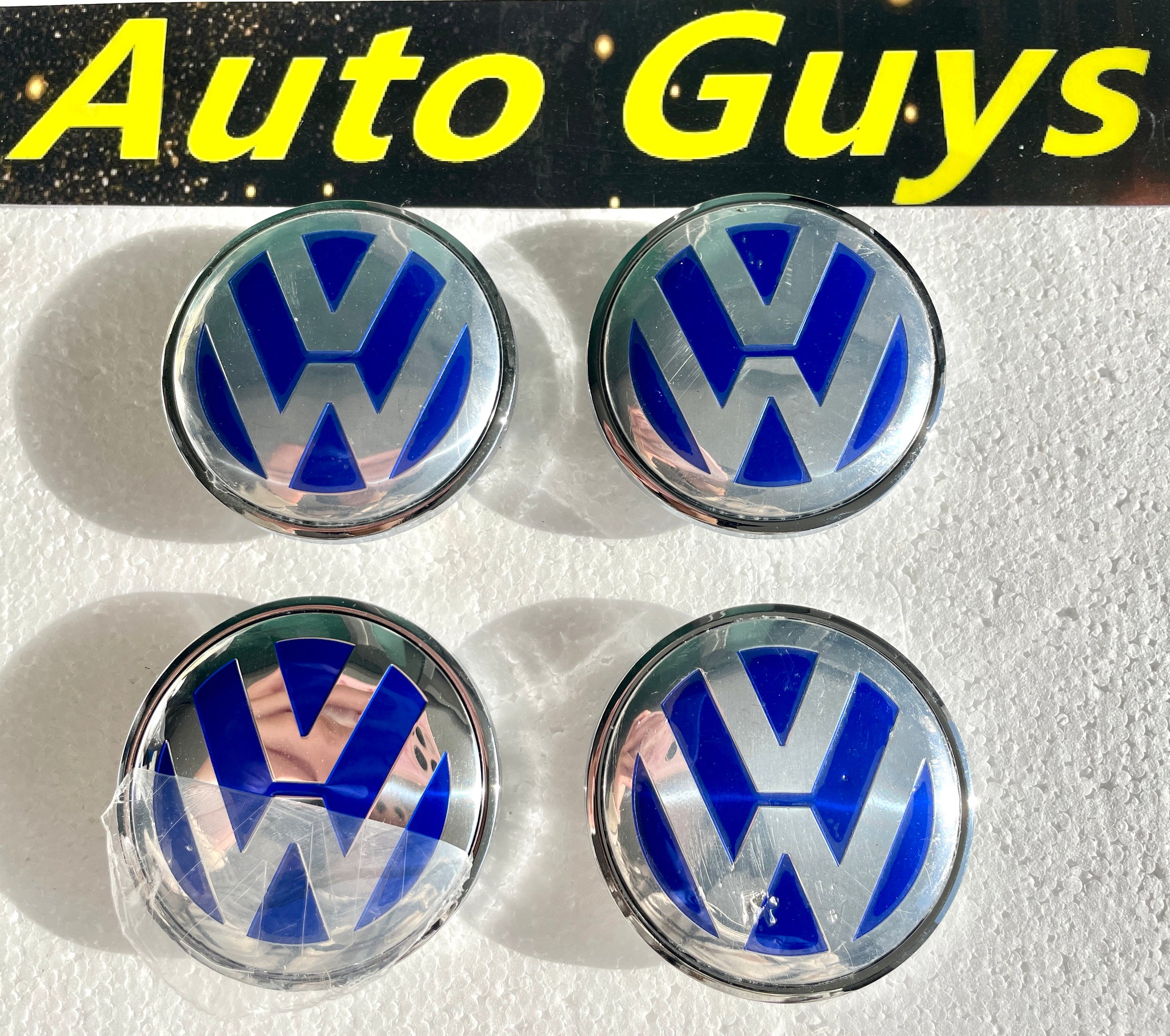 1 Pieces VW Wheel Centre Cap Badges Blue 65mm 69mm 70mm Auto Guys Group