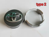 4pcs 61mm 62mm TOYOTA  logo car Wheel Center Hub Caps badge
