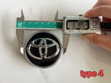 4pcs 61mm 62mm TOYOTA  logo car Wheel Center Hub Caps badge