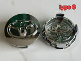 4pcs 61mm 62mm TOYOTA  logo car Wheel Center Hub Caps badge