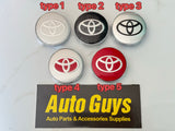 4 Pieces 59mm 60mm Toyota Black Silver Red Wheel Center Caps Cap Badge