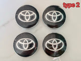 4 Pieces 59mm 60mm Toyota Black Silver Red Wheel Center Caps Cap Badge