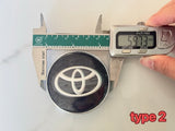 4 Pieces 59mm 60mm Toyota Black Silver Red Wheel Center Caps Cap Badge