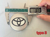 4 Pieces 59mm 60mm Toyota Black Silver Red Wheel Center Caps Cap Badge