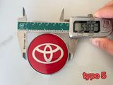 4 Pieces 59mm 60mm Toyota Black Silver Red Wheel Center Caps Cap Badge