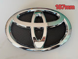 Toyota Badge Silver/Black 120mm 130mm 140mm 150mm 160mm 170mm 57mm