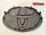 Toyota Badge Silver/Black 120mm 130mm 140mm 150mm 160mm 170mm 57mm