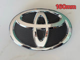 Toyota Badge Silver/Black 120mm 130mm 140mm 150mm 160mm 170mm 57mm