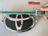 Toyota Badge Silver/Black 120mm 130mm 140mm 150mm 160mm 170mm 57mm