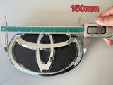 Toyota Badge Silver/Black 120mm 130mm 140mm 150mm 160mm 170mm 57mm