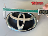 Toyota Badge Silver/Black 120mm 130mm 140mm 150mm 160mm 170mm 57mm