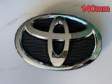 Toyota Badge Silver/Black 120mm 130mm 140mm 150mm 160mm 170mm 57mm