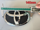 Toyota Badge Silver/Black 120mm 130mm 140mm 150mm 160mm 170mm 57mm