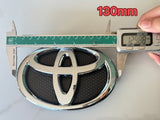 Toyota Badge Silver/Black 120mm 130mm 140mm 150mm 160mm 170mm 57mm