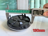 Toyota Badge Silver/Black 120mm 130mm 140mm 150mm 160mm 170mm 57mm