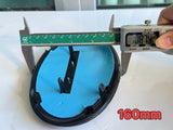 Toyota Badge Silver/Black 120mm 130mm 140mm 150mm 160mm 170mm 57mm