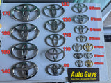 Toyota Badge Silver/Black 120mm 130mm 140mm 150mm 160mm 170mm 57mm