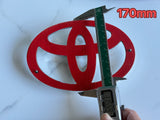 Toyota Badge Silver/Black 120mm 130mm 140mm 150mm 160mm 170mm 57mm