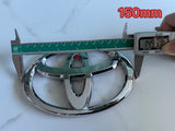 Toyota Badge Silver/Black 120mm 130mm 140mm 150mm 160mm 170mm 57mm