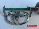 Toyota Badge Silver/Black 120mm 130mm 140mm 150mm 160mm 170mm 57mm