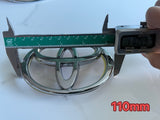 Toyota Badge Silver/Black 120mm 130mm 140mm 150mm 160mm 170mm 57mm