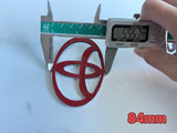 Toyota Badge Silver/Black 120mm 130mm 140mm 150mm 160mm 170mm 57mm