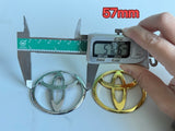 Toyota Badge Silver/Black 120mm 130mm 140mm 150mm 160mm 170mm 57mm