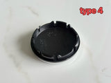 4Pcs 56mm Volkswagen VW Wheel Centre hub Cap Badges Black