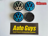 1Pcs 59mm 60mm 62mm Volkswagen VW Wheel Centre Hub Cap Badges Logo