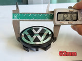1Pcs 59mm 60mm 62mm Volkswagen VW Wheel Centre Hub Cap Badges Logo