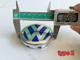 1Pcs 65mm Volkswagen VW Wheel Centre hub Cap Badges Black Blue