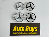 1 × Mercedes Benz Steering Wheel Badge Emblem Sticker 50-51mm / 57-58mm