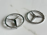 1 × Mercedes Benz Steering Wheel Badge Emblem Sticker 50-51mm / 57-58mm
