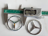 1 × Mercedes Benz Steering Wheel Badge Emblem Sticker 50-51mm / 57-58mm