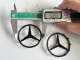 1 × Mercedes Benz Steering Wheel Badge Emblem Sticker 50-51mm / 57-58mm