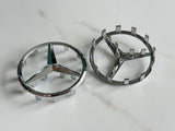 1 × Mercedes Benz Steering Wheel Badge Emblem Sticker 50-51mm / 57-58mm