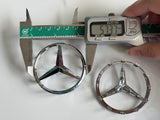 1 × Mercedes Benz Steering Wheel Badge Emblem Sticker 50-51mm / 57-58mm