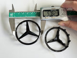 1 × Mercedes Benz Steering Wheel Badge Emblem Sticker 50-51mm / 57-58mm
