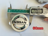 4PCS Nissan Logo Wheel Center Hub Cap Rim badge 54mm 60mm