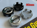 4PCS Nissan Logo Wheel Center Hub Cap Rim badge 54mm 60mm